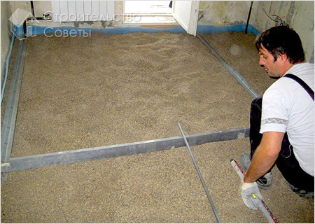 Технология укладки сухой стяжки