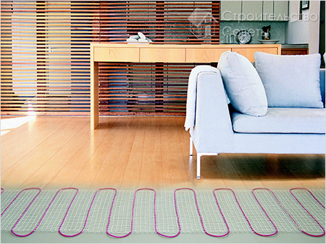 Теплый пол на первом этаже