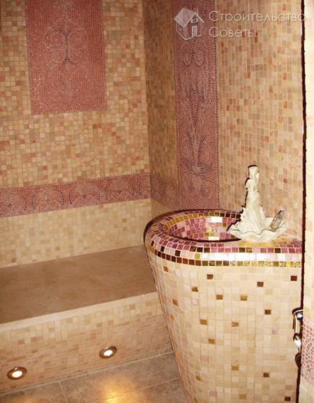 Турецкая баня с оригинальной курной