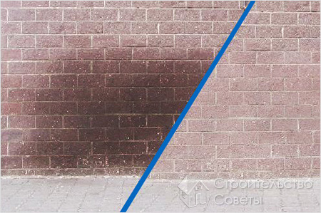 Удаление пятен со стен