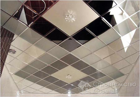 Укладка зеркальной плитки