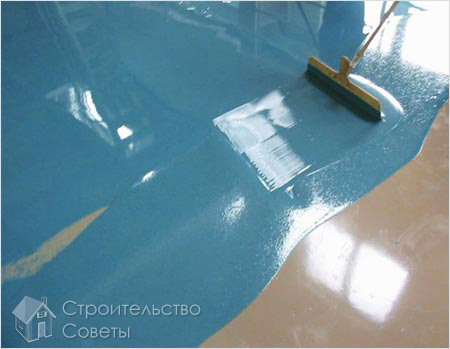 Укладка жидкого линолеума