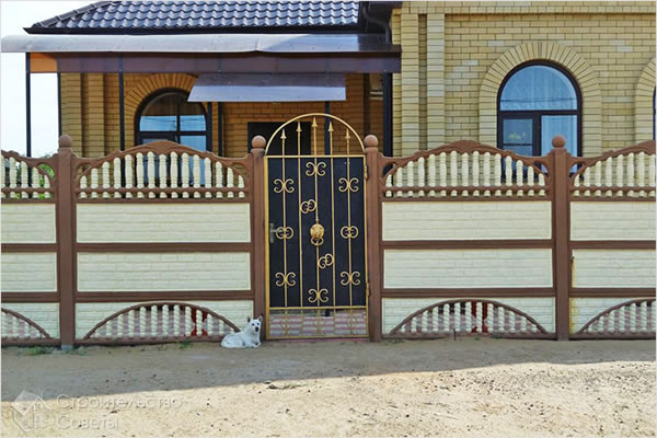 Установка бетонного забора своими руками