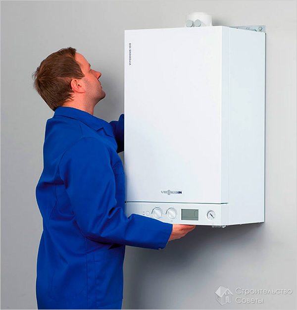 Установка котла отопления