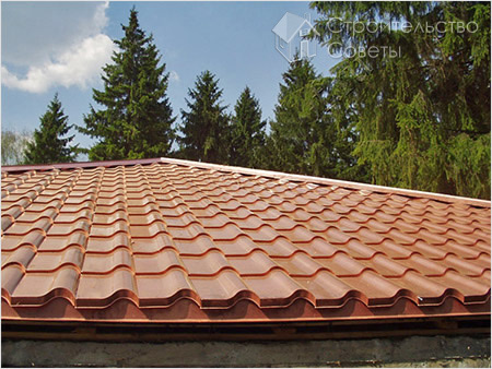 Установка кровли для каркасного гаража