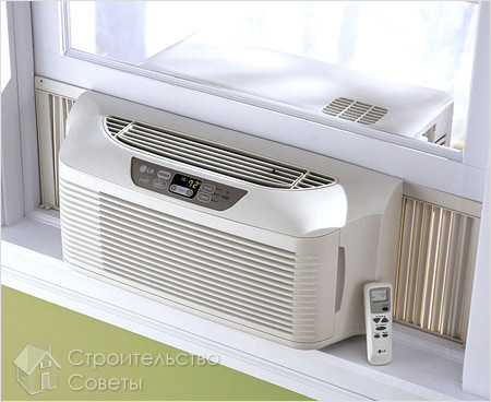 Установка моноблочного кондиционера