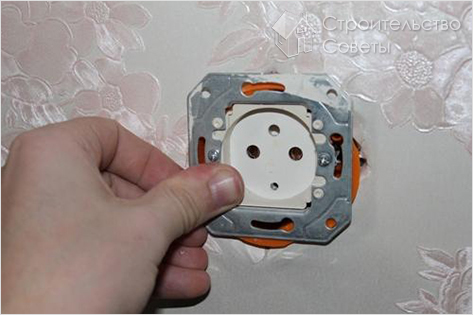 Установка розетки