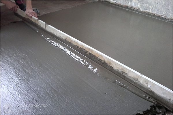 Устройство цементно-песчаной стяжки