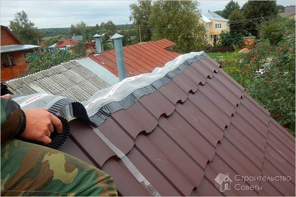 Устройство кровельного пирога