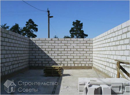 Утепление гаража из пеноблоков