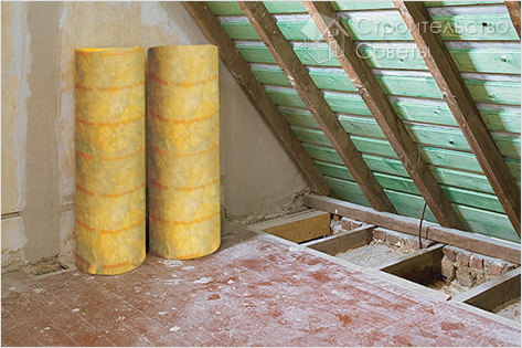 Утепление крыши изнутри своими руками
