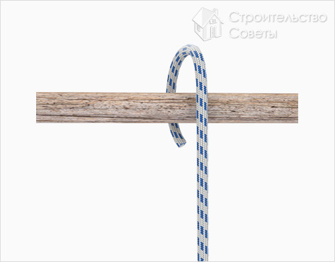 Узел констриктор:шаг 1