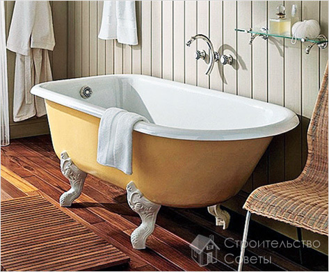 Ванна чугунная в интерьере