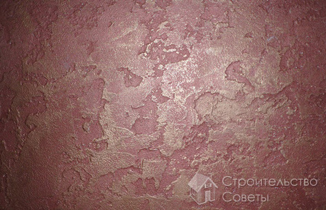 Венецианская штукатурка с металлическим отблеском