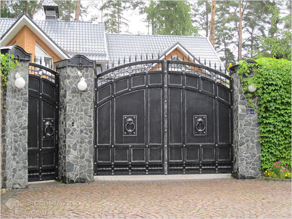 Виды железных ворот