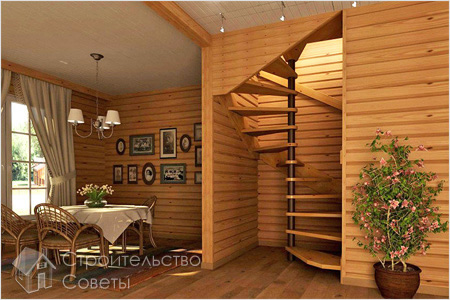 Винтовая лестница своими руками