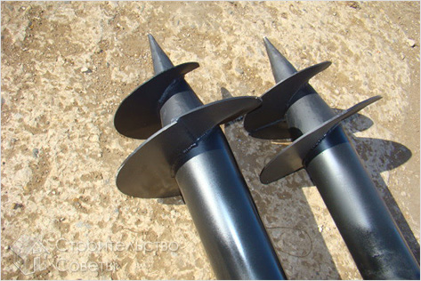 Винтовой фундамент своими руками