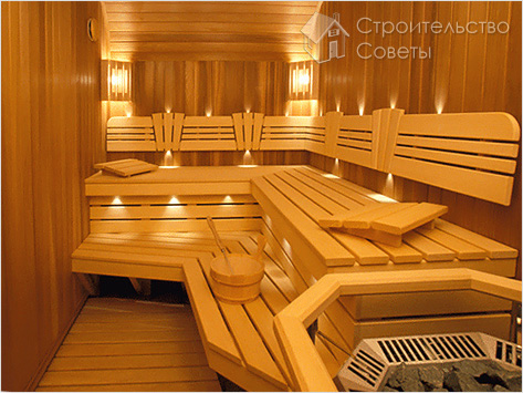 Внутренняя отделка бани своими руками