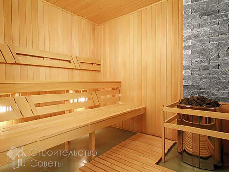 Внутренняя отделка пола бани кафельной плиткой