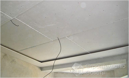 Выравнивание потолка гипсокартоном