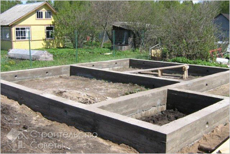 Заливка фундамента своими руками